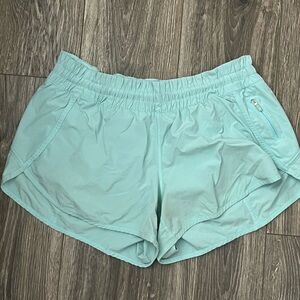 Lulu lemon light blue athletic shorts